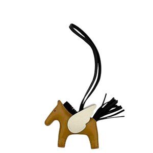 Hermes Bag Charm Pegase Pegasus PM Brown White Black Sesame